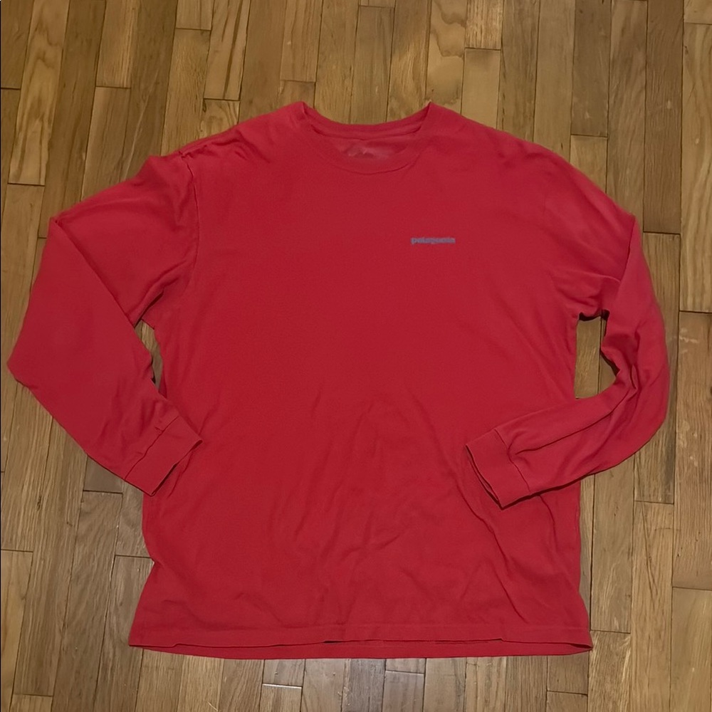 Patagonia Red Long Sleeve Tee